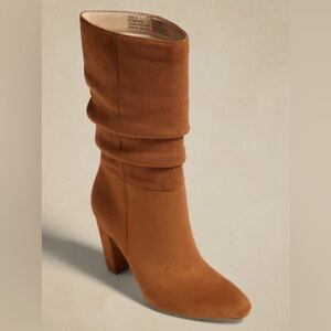 NWT! BANANA REPUBLIC | Brown Vegan Suede Slouchy Boots - Multiple 🪵